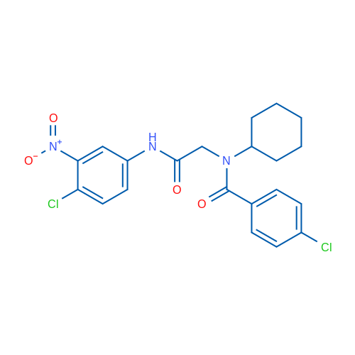 4-Chloro-N-(2-((4-chloro-3-nitrophenyl)amino)-2-oxoethyl)-N-cyclohexylbenzamide 1g