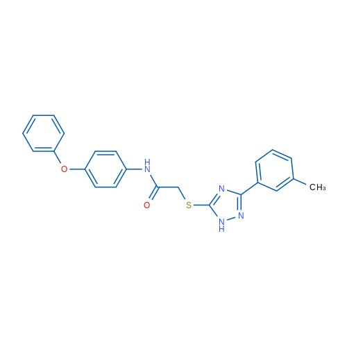 N-(4-Phenoxyphenyl)-2-((3-(m-tolyl)-1H-1,2,4-triazol-5-yl)thio)acetamide 1g
