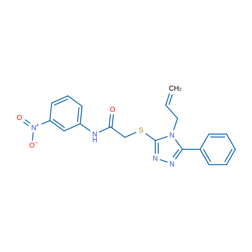 2-((4-Allyl-5-phenyl-4H-1,2,4-triazol-3-yl)thio)-N-(3-nitrophenyl)acetamide 1g