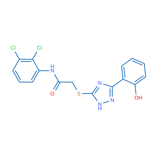 N-(2,3-Dichlorophenyl)-2-((3-(2-hydroxyphenyl)-1H-1,2,4-triazol-5-yl)thio)acetamide 1g