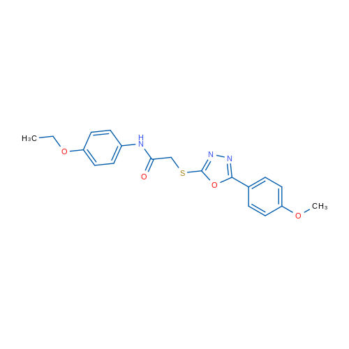 N-(4-Ethoxyphenyl)-2-((5-(4-methoxyphenyl)-1,3,4-oxadiazol-2-yl)thio)acetamide 1g