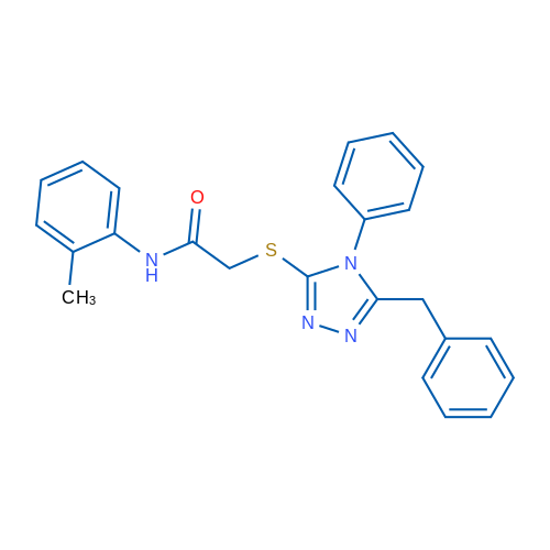 2-((5-Benzyl-4-phenyl-4H-1,2,4-triazol-3-yl)thio)-N-(o-tolyl)acetamide 1g
