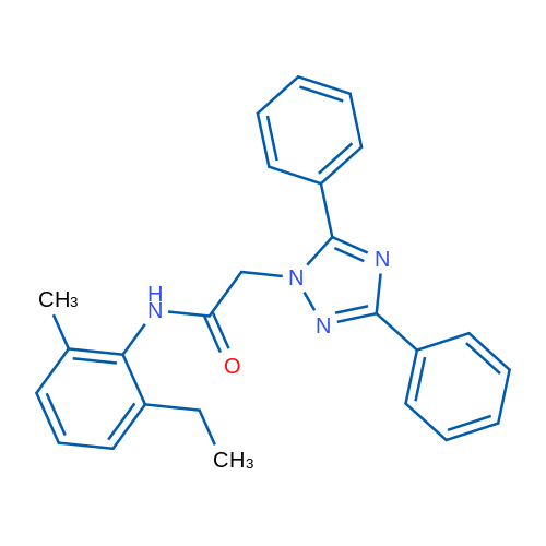 2-(3,5-Diphenyl-1H-1,2,4-triazol-1-yl)-N-(2-ethyl-6-methylphenyl)acetamide 1g