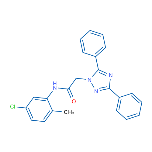 N-(5-Chloro-2-methylphenyl)-2-(3,5-diphenyl-1H-1,2,4-triazol-1-yl)acetamide 1g