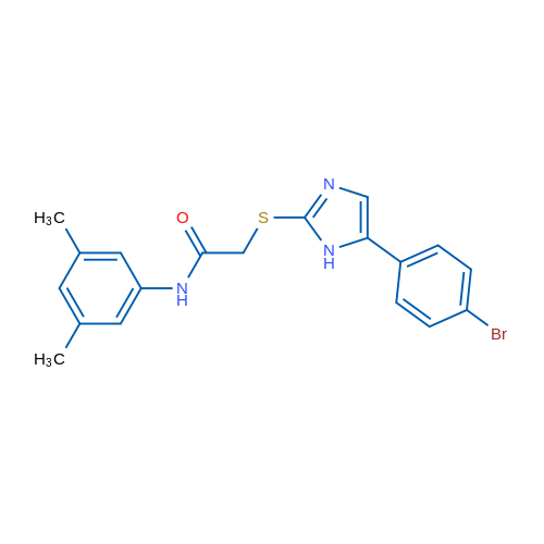 2-((5-(4-Bromophenyl)-1H-imidazol-2-yl)thio)-N-(3,5-dimethylphenyl)acetamide 1g