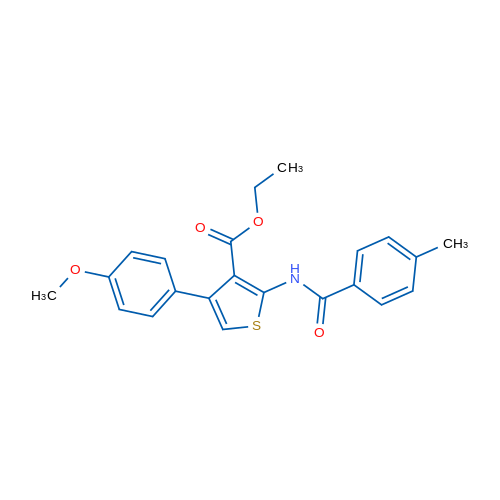 Ethyl 4-(4-methoxyphenyl)-2-(4-methylbenzamido)thiophene-3-carboxylate 1g