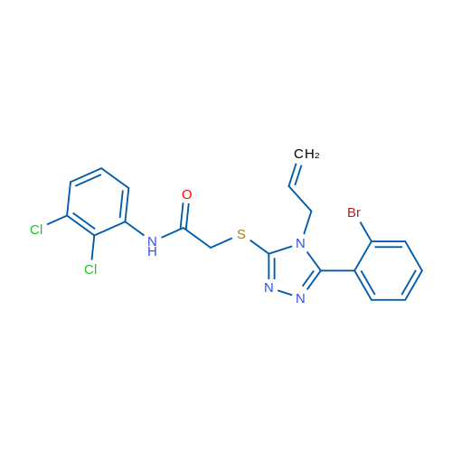 2-((4-Allyl-5-(2-bromophenyl)-4H-1,2,4-triazol-3-yl)thio)-N-(2,3-dichlorophenyl)acetamide 1g