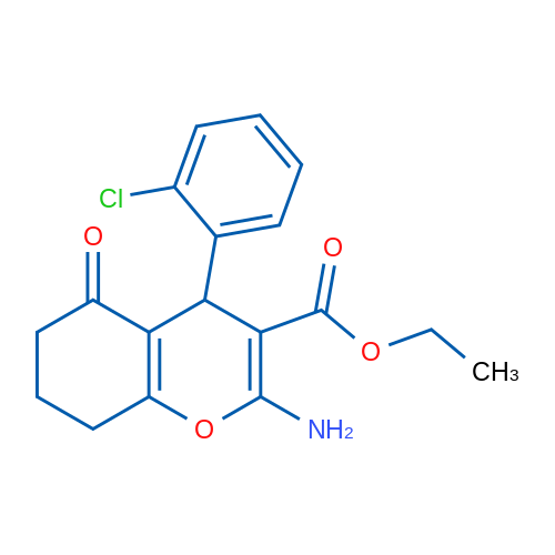 Ethyl 2-amino-4-(2-chlorophenyl)-5-oxo-5,6,7,8-tetrahydro-4H-chromene-3-carboxylate 1g
