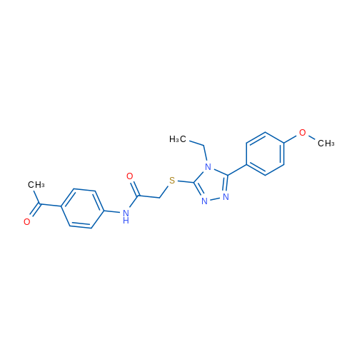 N-(4-Acetylphenyl)-2-((4-ethyl-5-(4-methoxyphenyl)-4H-1,2,4-triazol-3-yl)thio)acetamide 1g
