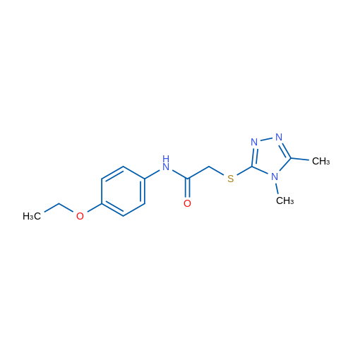 2-((4,5-Dimethyl-4H-1,2,4-triazol-3-yl)thio)-N-(4-ethoxyphenyl)acetamide 1g