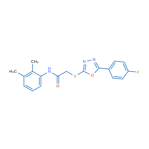 N-(2,3-Dimethylphenyl)-2-((5-(4-fluorophenyl)-1,3,4-oxadiazol-2-yl)thio)acetamide 1g