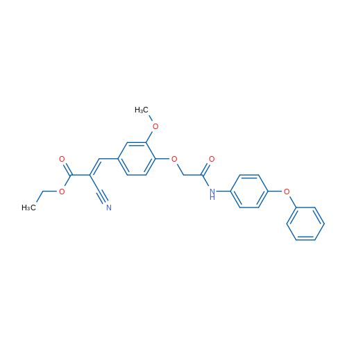 Ethyl 2-cyano-3-(3-methoxy-4-(2-oxo-2-((4-phenoxyphenyl)amino)ethoxy)phenyl)acrylate 1g