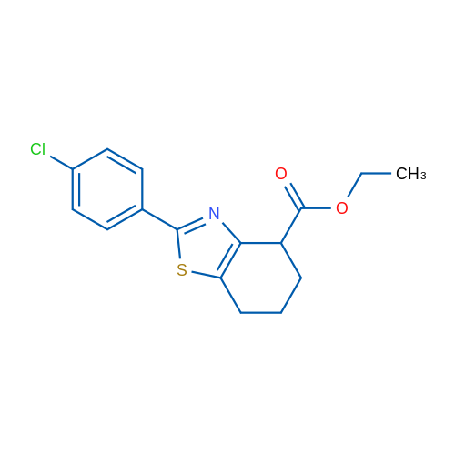 Ethyl 2-(4-chlorophenyl)-4,5,6,7-tetrahydro-1,3-benzothiazole-4-carboxylate 1g