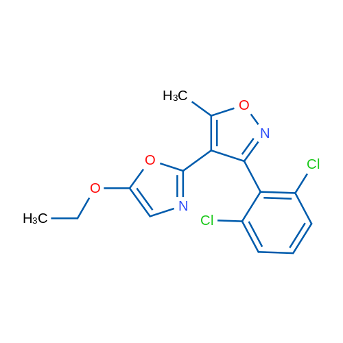 3-(2,6-Dichlorophenyl)-4-(5-ethoxy-1,3-oxazol-2-yl)-5-methyl-1,2-oxazole 1g