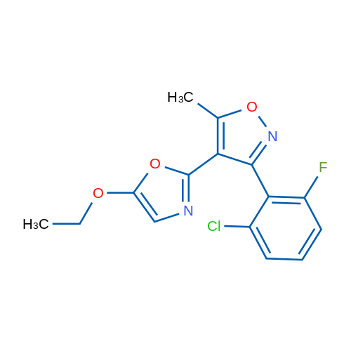 3-(2-Chloro-6-fluorophenyl)-4-(5-ethoxy-1,3-oxazol-2-yl)-5-methyl-1,2-oxazole 1g