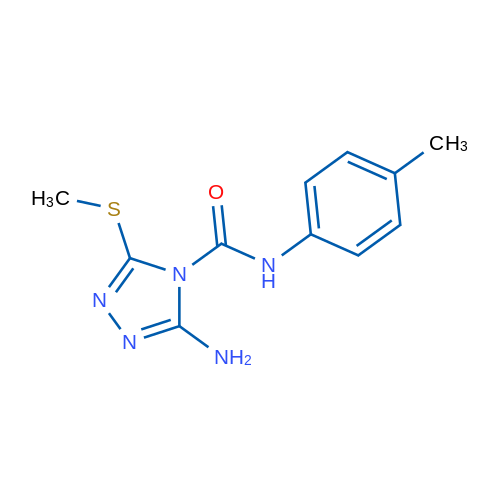 3-Amino-N-(4-methylphenyl)-5-(methylsulfanyl)-4H-1,2,4-triazole-4-carboxamide 1g