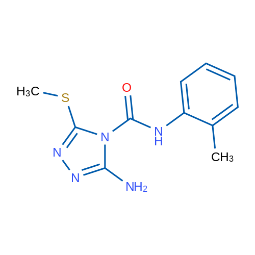 3-Amino-N-(2-methylphenyl)-5-(methylsulfanyl)-4H-1,2,4-triazole-4-carboxamide 1g