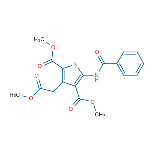 2,4-Dimethyl 5-benzamido-3-(2-methoxy-2-oxoethyl)thiophene-2,4-dicarboxylate 1g