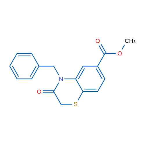 Methyl 4-benzyl-3-oxo-3,4-dihydro-2H-1,4-benzothiazine-6-carboxylate 1g
