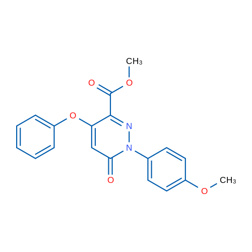 Methyl 1-(4-methoxyphenyl)-6-oxo-4-phenoxy-1,6-dihydropyridazine-3-carboxylate 1g