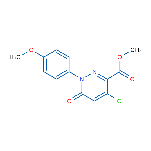 Methyl 4-chloro-1-(4-methoxyphenyl)-6-oxo-1,6-dihydropyridazine-3-carboxylate 1g