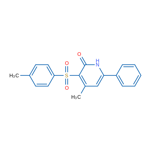 4-Methyl-3-(4-methylbenzenesulfonyl)-6-phenyl-1,2-dihydropyridin-2-one 1g