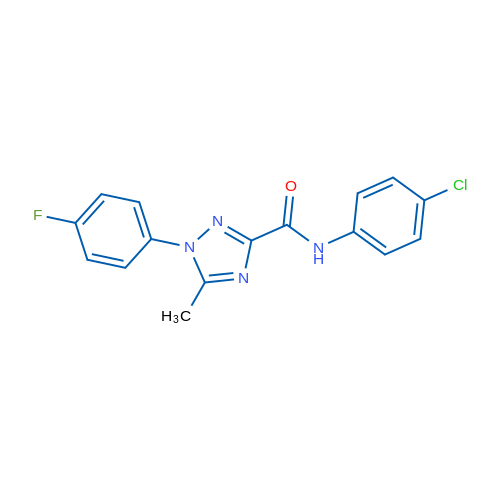 N-(4-Chlorophenyl)-1-(4-fluorophenyl)-5-methyl-1H-1,2,4-triazole-3-carboxamide 1g