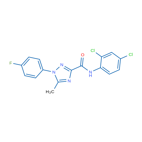 N-(2,4-Dichlorophenyl)-1-(4-fluorophenyl)-5-methyl-1H-1,2,4-triazole-3-carboxamide 1g