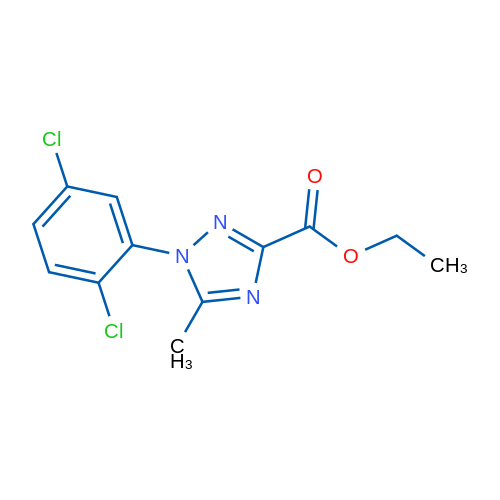 Ethyl 1-(2,5-dichlorophenyl)-5-methyl-1H-1,2,4-triazole-3-carboxylate 1g