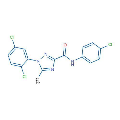 N-(4-Chlorophenyl)-1-(2,5-dichlorophenyl)-5-methyl-1H-1,2,4-triazole-3-carboxamide 1g