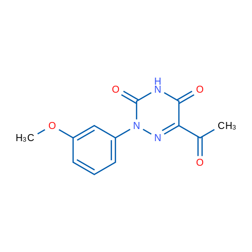 6-Acetyl-2-(3-methoxyphenyl)-2,3,4,5-tetrahydro-1,2,4-triazine-3,5-dione 1g