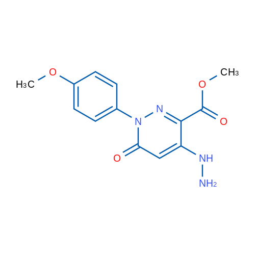 Methyl 4-hydrazinyl-1-(4-methoxyphenyl)-6-oxo-1,6-dihydropyridazine-3-carboxylate 1g
