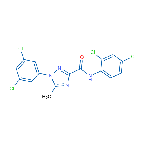 N-(2,4-Dichlorophenyl)-1-(3,5-dichlorophenyl)-5-methyl-1H-1,2,4-triazole-3-carboxamide 1g