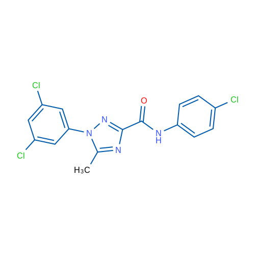 N-(4-Chlorophenyl)-1-(3,5-dichlorophenyl)-5-methyl-1H-1,2,4-triazole-3-carboxamide 1g