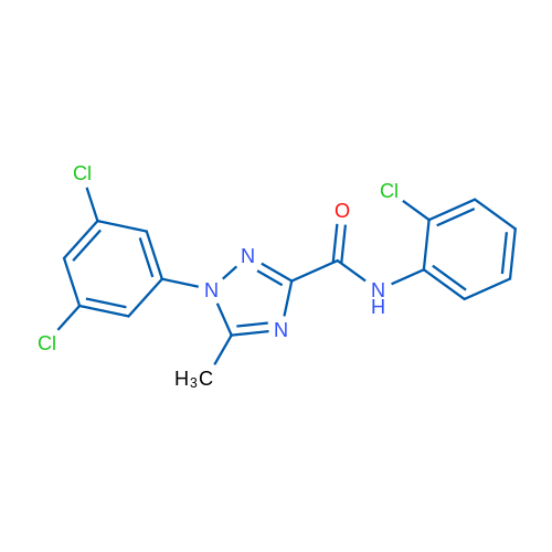 N-(2-Chlorophenyl)-1-(3,5-dichlorophenyl)-5-methyl-1H-1,2,4-triazole-3-carboxamide 1g