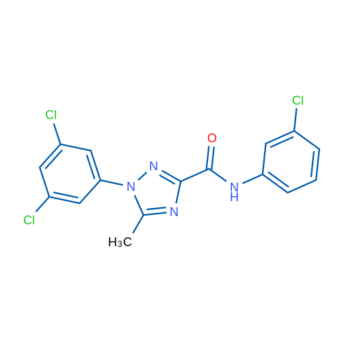 N-(3-Chlorophenyl)-1-(3,5-dichlorophenyl)-5-methyl-1H-1,2,4-triazole-3-carboxamide 1g
