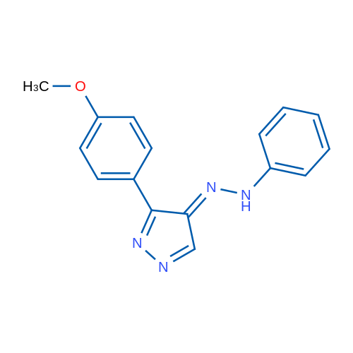 (4E)-3-(4-Methoxyphenyl)-4-(2-phenylhydrazin-1-ylidene)-4H-pyrazole 1g