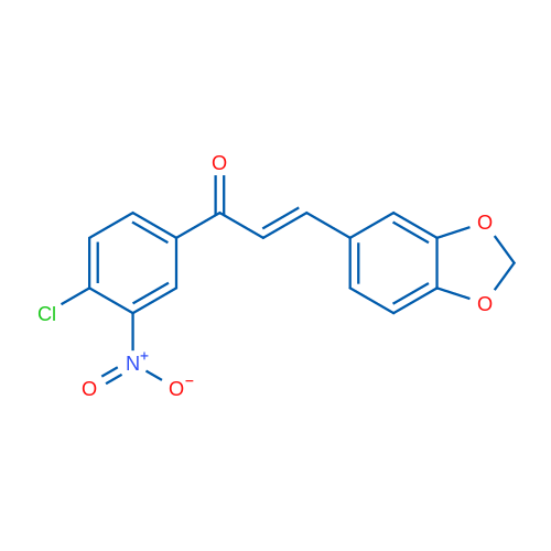 (2E)-3-(2H-1,3-Benzodioxol-5-yl)-1-(4-chloro-3-nitrophenyl)prop-2-en-1-one 1g