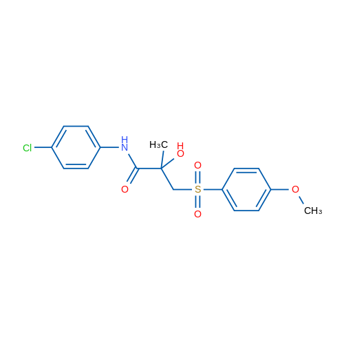 N-(4-Chlorophenyl)-2-hydroxy-3-(4-methoxybenzenesulfonyl)-2-methylpropanamide 1g