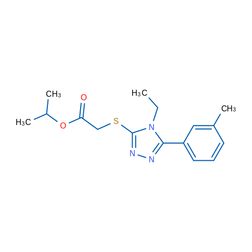 Isopropyl 2-((4-ethyl-5-(m-tolyl)-4H-1,2,4-triazol-3-yl)thio)acetate 1g