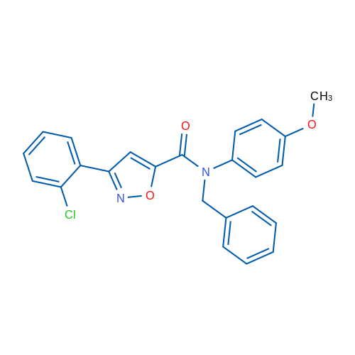 N-Benzyl-3-(2-chlorophenyl)-N-(4-methoxyphenyl)-1,2-oxazole-5-carboxamide 1g