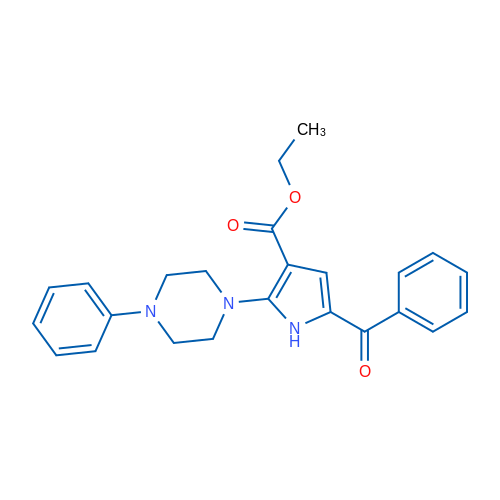Ethyl 5-benzoyl-2-(4-phenylpiperazin-1-yl)-1H-pyrrole-3-carboxylate 1g