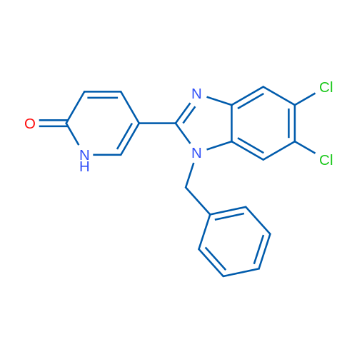 5-(1-Benzyl-5,6-dichloro-1H-1,3-benzodiazol-2-yl)-1,2-dihydropyridin-2-one 1g