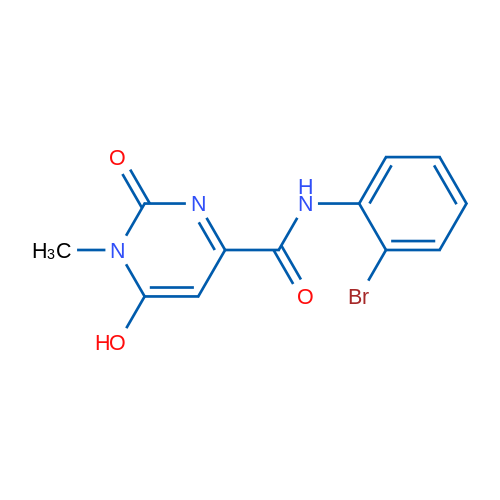 N-(2-Bromophenyl)-6-hydroxy-1-methyl-2-oxo-1,2-dihydropyrimidine-4-carboxamide 1g