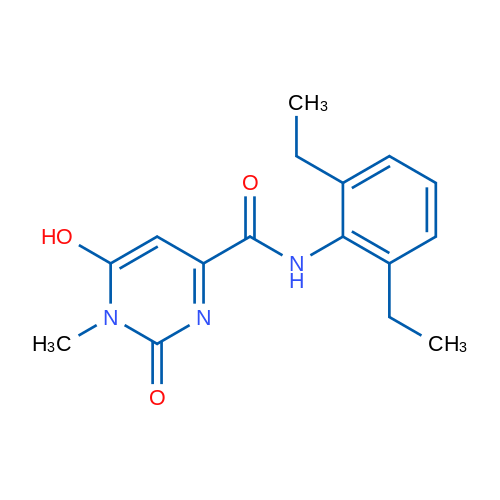 N-(2,6-Diethylphenyl)-6-hydroxy-1-methyl-2-oxo-1,2-dihydropyrimidine-4-carboxamide 1g