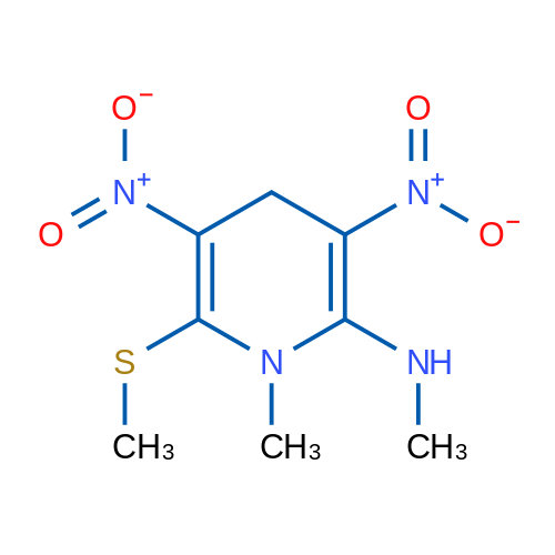 N,1-Dimethyl-6-(methylsulfanyl)-3,5-dinitro-1,4-dihydropyridin-2-amine 1g