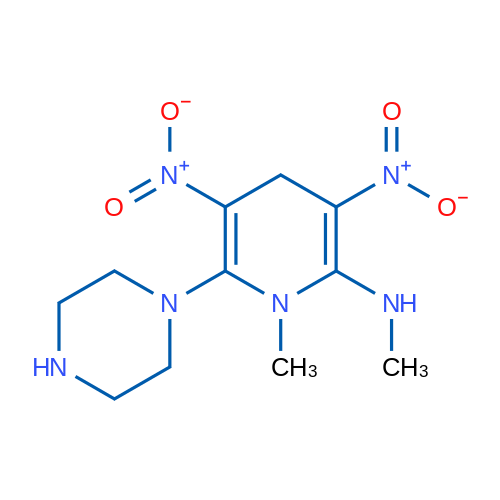 N,1-Dimethyl-3,5-dinitro-6-(piperazin-1-yl)-1,4-dihydropyridin-2-amine 1g