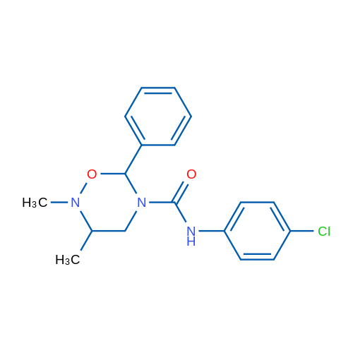 N-(4-Chlorophenyl)-2,3-dimethyl-6-phenyl-1,2,5-oxadiazinane-5-carboxamide 1g