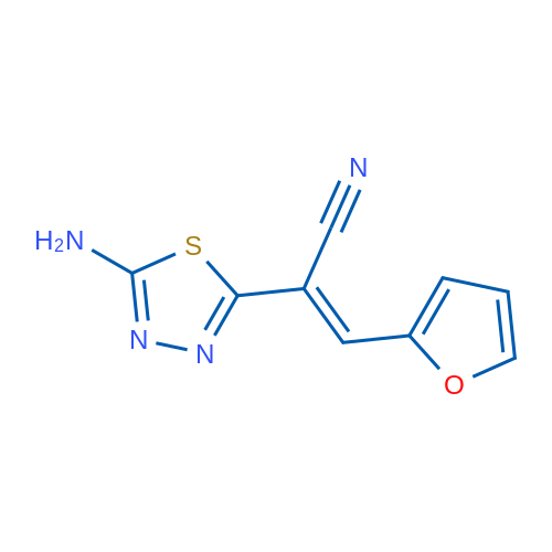(2E)-2-(5-Amino-1,3,4-thiadiazol-2-yl)-3-(furan-2-yl)prop-2-enenitrile 1g