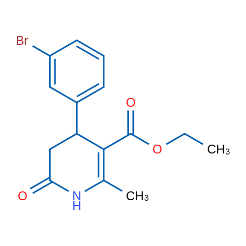 Ethyl 4-(3-bromophenyl)-2-methyl-6-oxo-1,4,5,6-tetrahydropyridine-3-carboxylate 1g